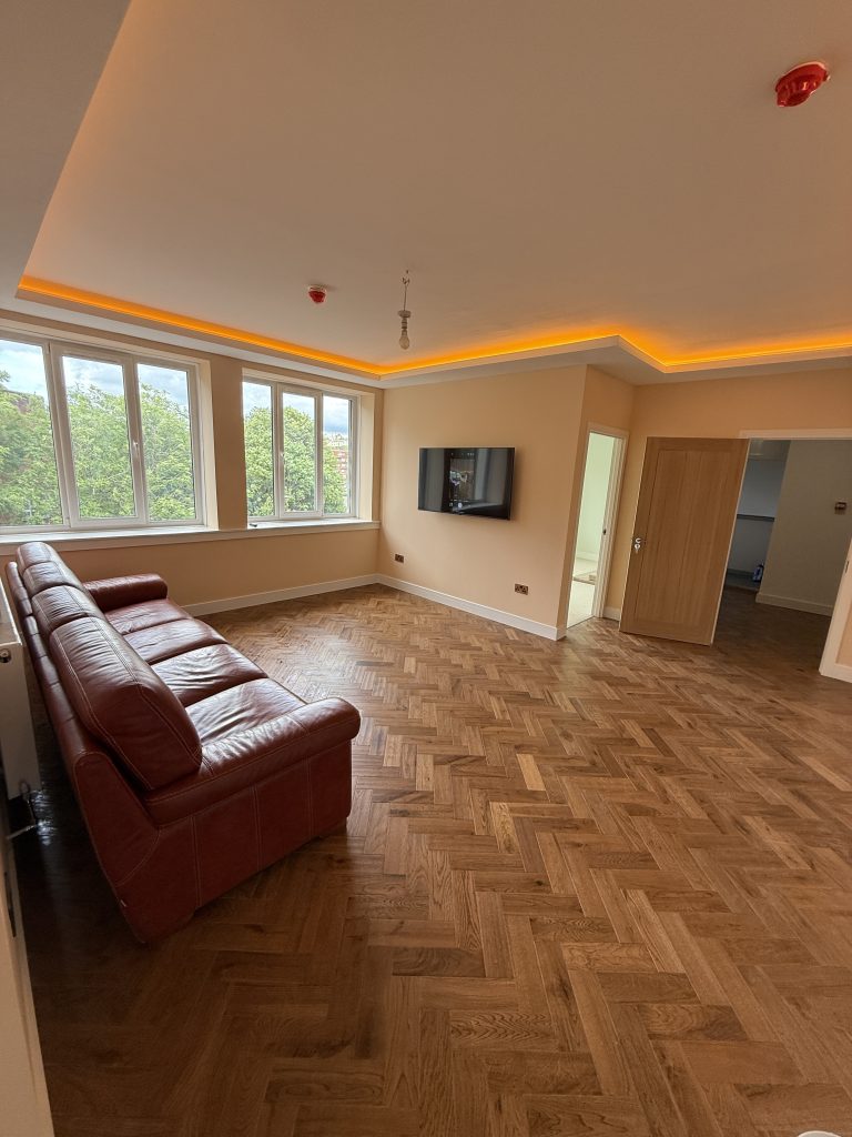 Modern house extension completed in Thorntonhall